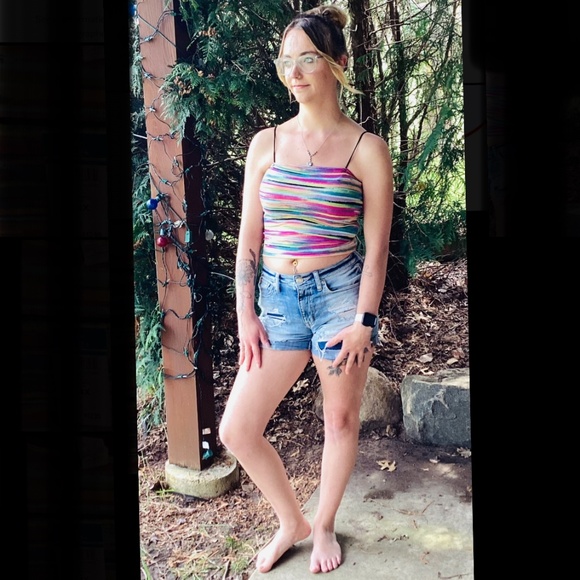 🐣  PLUS Size ~ Spaghetti Strap Super Stretchy Tank Top ~ NWT - Picture 2 of 2